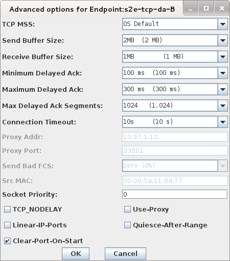 Advanced endpoint configuration