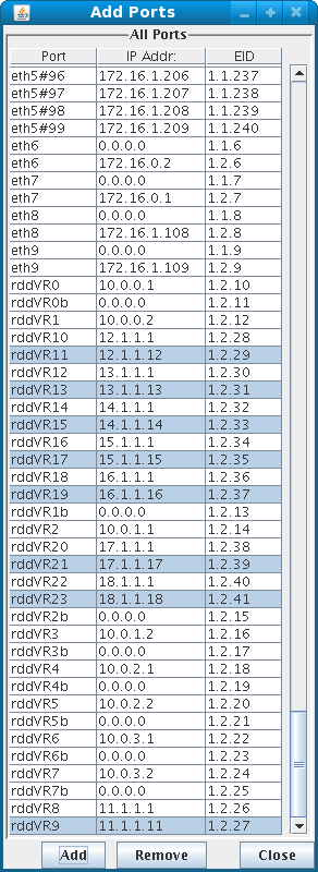 Dynamic Report Port Selection